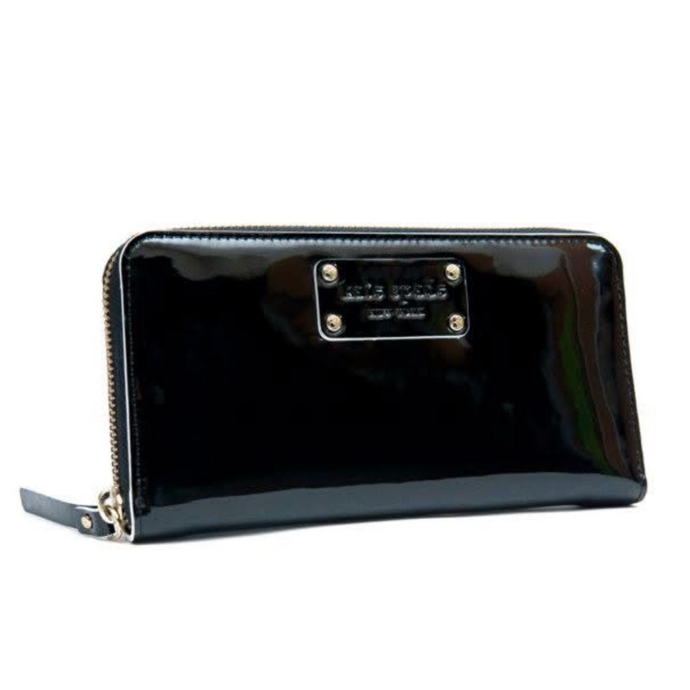 KATE SPADE PASADENA NEDA ZIP-AROUND WALLET IN BLACK